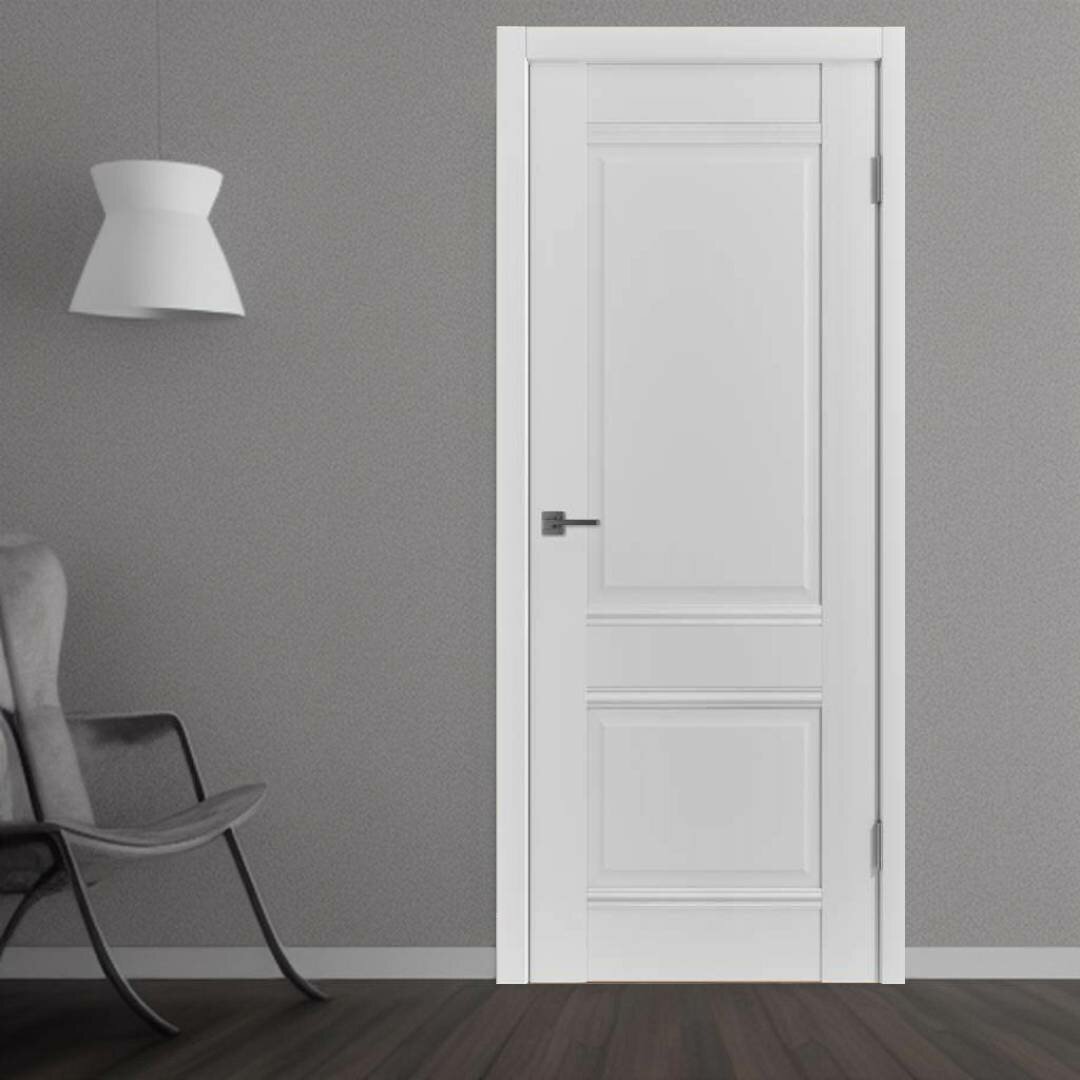 фото Межкомнатная дверь Viva White Poly 600х2000 (комплект с погонажом)