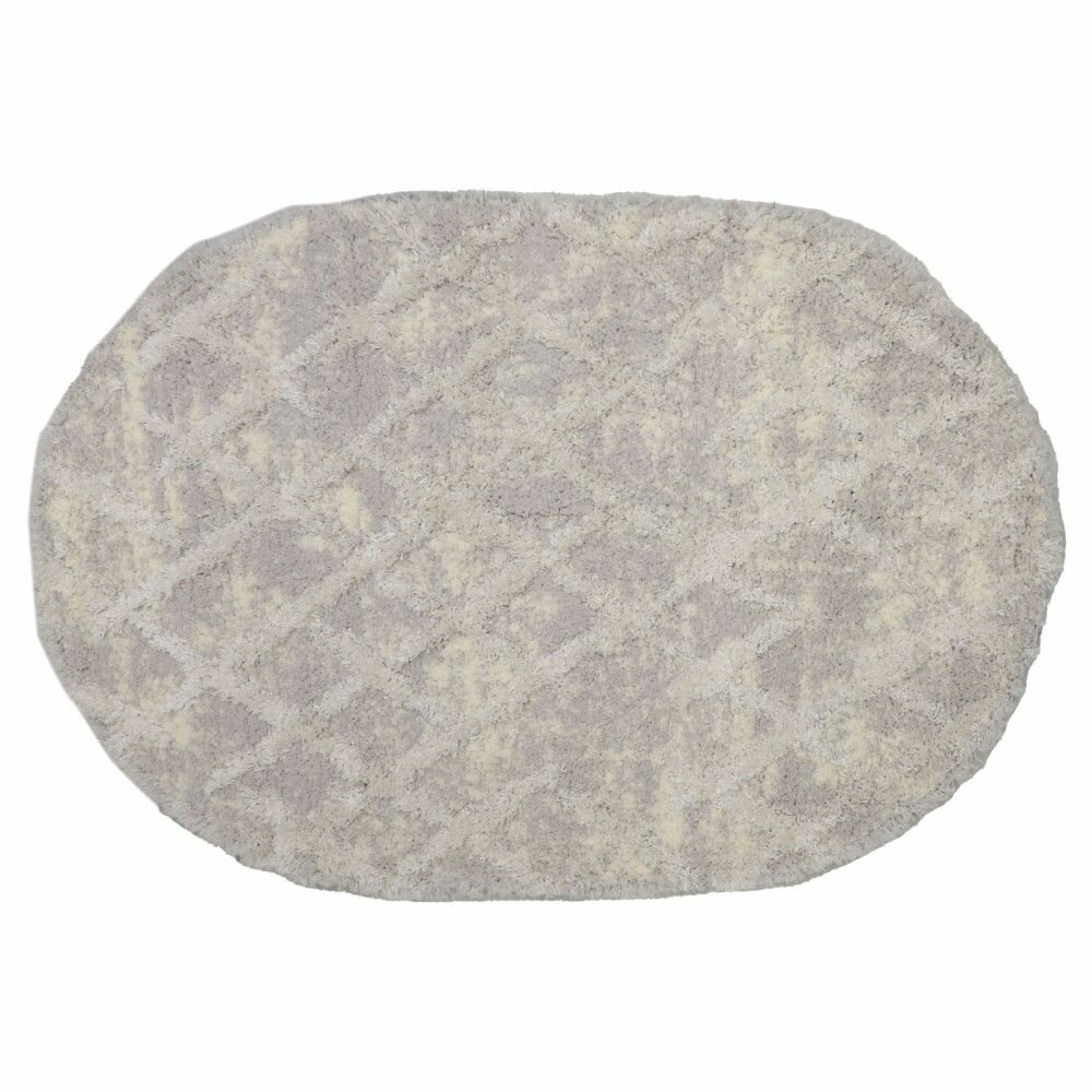 Ковер Kaplanser Reflex 9140A L.Grey Овал (0.8x1.5 м) джут серый