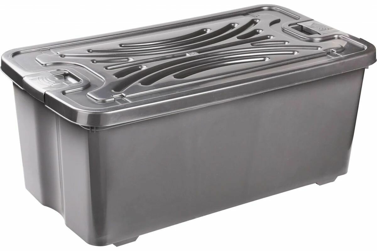 Прямоугольный контейнер ЗПИ Альтернатива Эконом 75 л с крышкой М7359