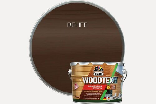 Изображение товара Пропитка Dufa Woodtex алкидная для защиты древесины, венге 9л