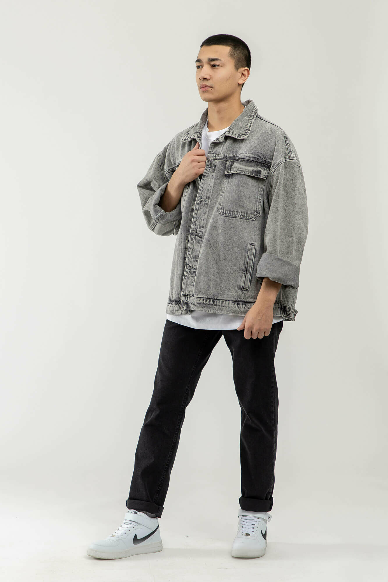 Ветровка TERRA PRO джинсовая куртка, размер M, grey