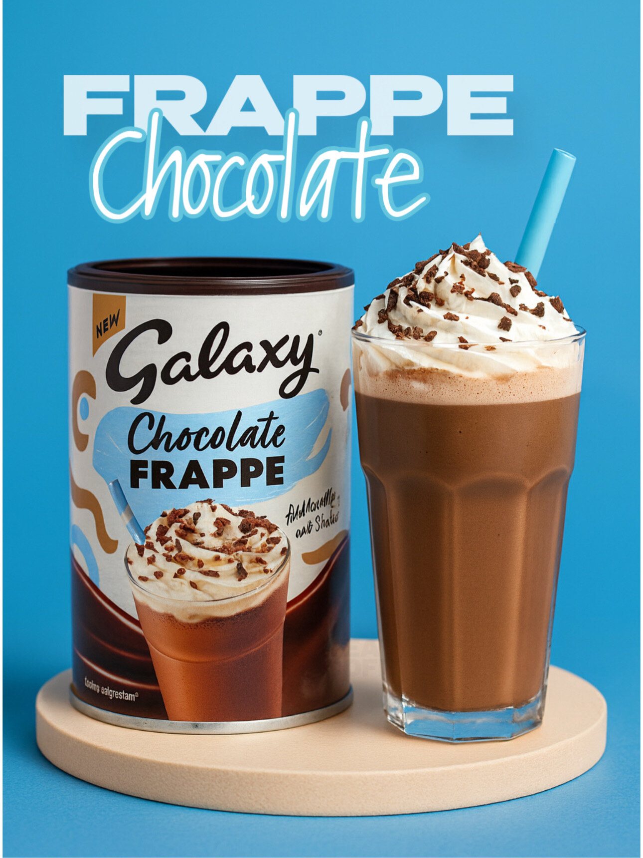 Напиток GALAXY Mocha Frappe , с какао и шоколадом, растворимый , 280 гр