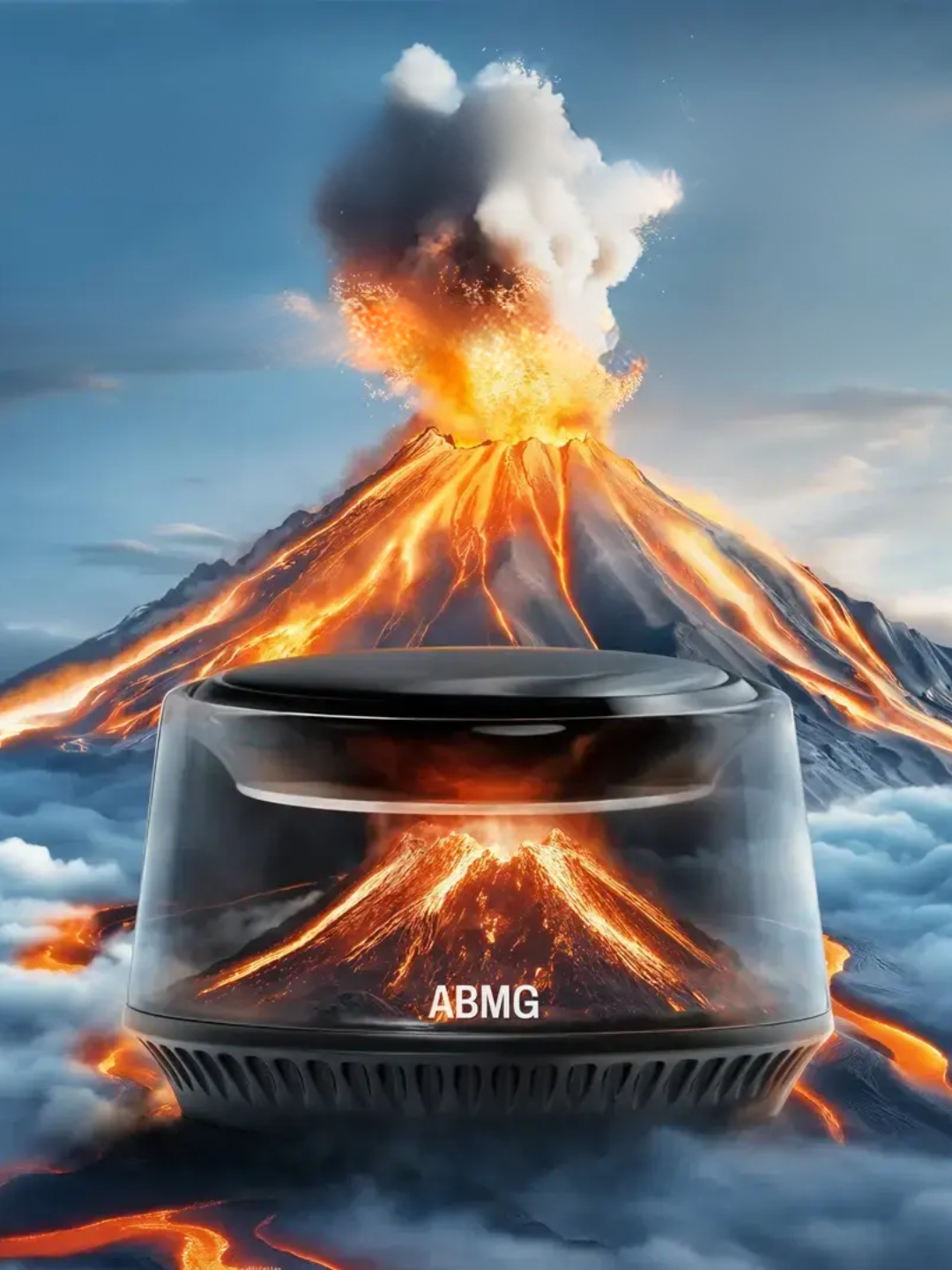 ABMG освежитель воздуха в виде вулкана и ледника, автомобильный ароматизатор