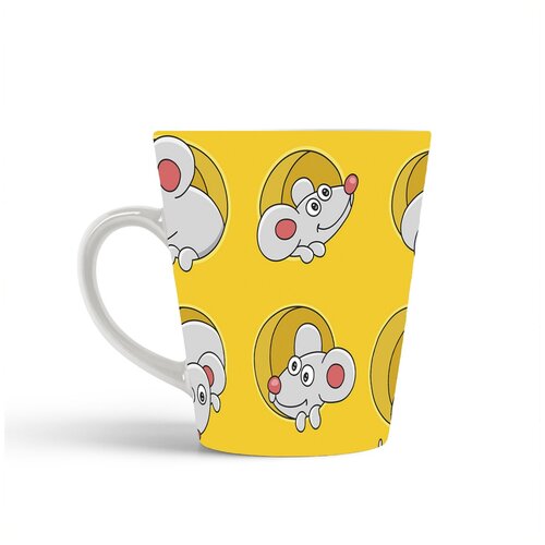 фото Кружка-латте coolpodarok прикол.животные.мышки в сыре