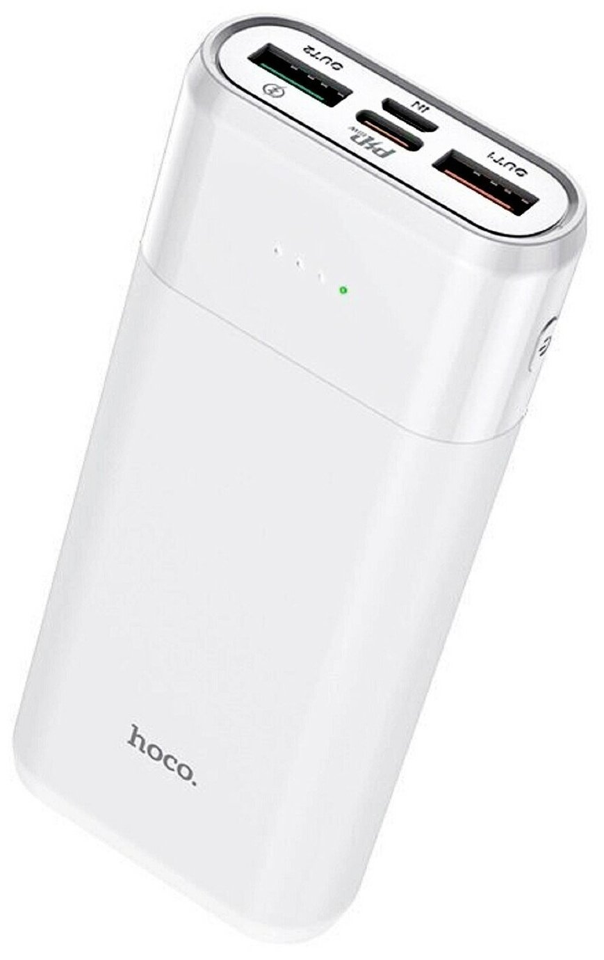 Power bank Внешний аккумулятор Повербанк HOCO J61 Mini size QC3.0 + PD 10000mAh .Белый.