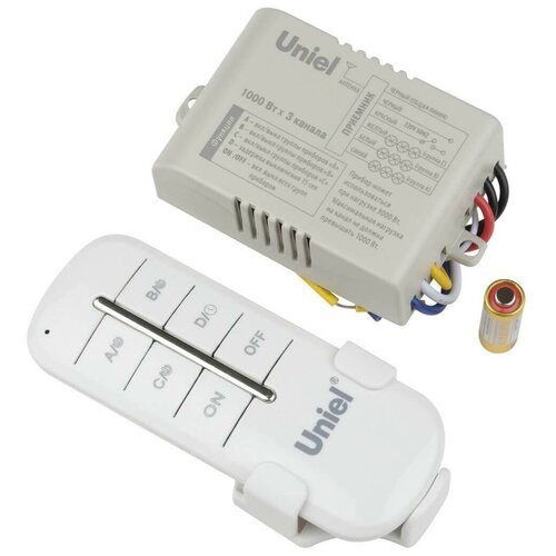 Пульт управления светом Uniel 3 канала х 1000 Вт радиус действия 30 м 95100₽