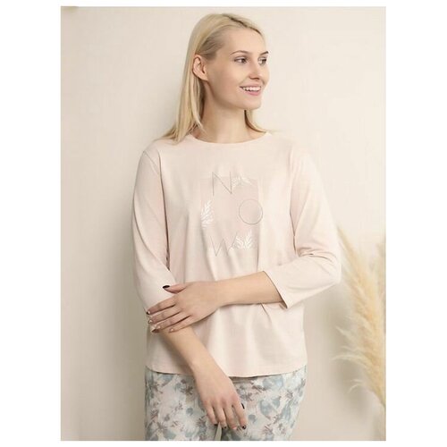 Пижамный комплект Melissa с принтом на брючках Almando Melado | бежевый | 42