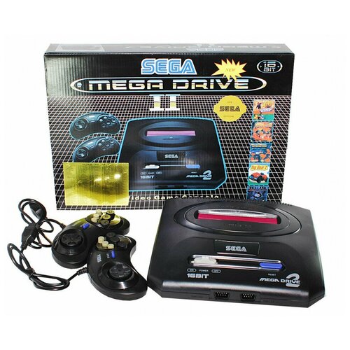 фото Ретро игровая приставка sega mega drive 2 classic черная