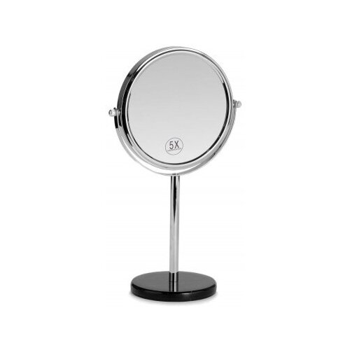 Зеркало косметическое увеличительное настольное X5 ANDREA HOUSE BA71008 хром d200х340