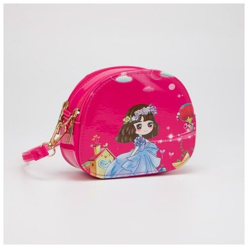 фото Сумка детская, отдел на молниях, регулируемый ремень, цвет малиновый mikimarket