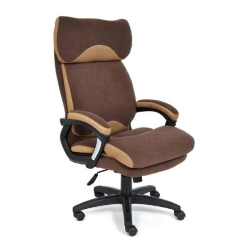 фото Кресло офисное tetchair duke, flock / fabric, brown / bronze, 6/tw-21