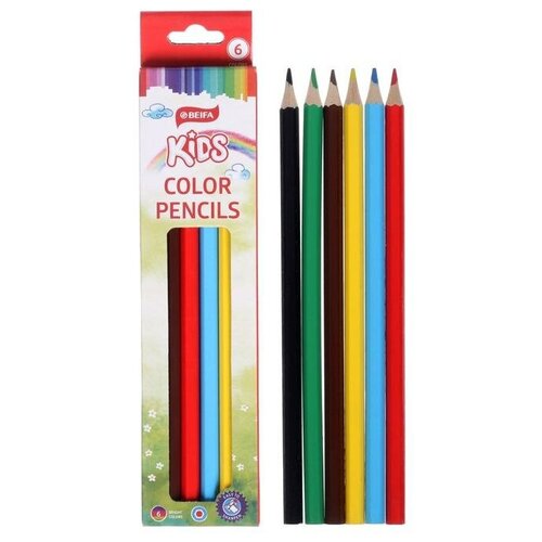Beifa Карандаши 6 цветов Beifa 