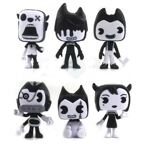 фигурка funko bendy and the ink machine bendy yellow 10 см Набор фигурок Бэнди (6шт) - Bendy and the ink Machine