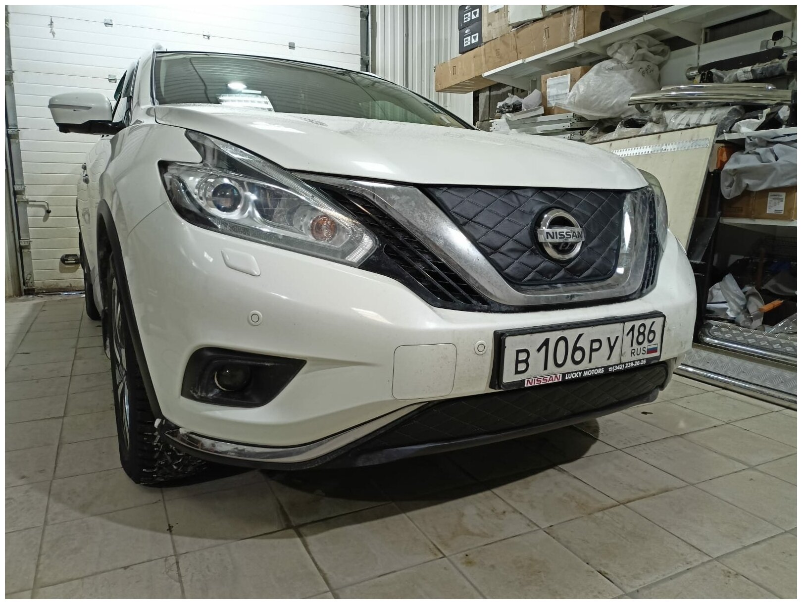 Утеплитель решётки радиатора зимний особопрочный,трёхслойный для Nissan Murano 2014-2018 Z52(комплект 2шт)