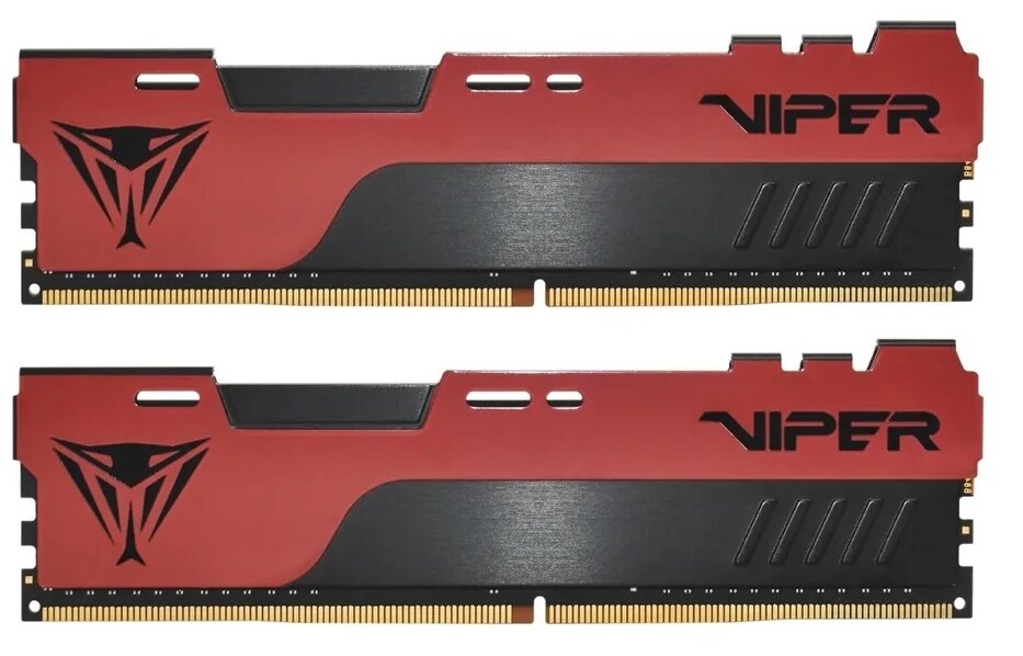 Модуль памяти DDR4 8GB (2*4GB) Patriot Memory PVE248G266C6K Viper Elite II PC4-21300 2666MHz CL16 радиатор 1.2V retail