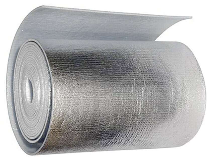 Теплоизоляция с ламинированной отражающей алюминиевой фольгой Тепофол А 5 мм, 1.2 м х 25 м (30 м²) - фотография № 3