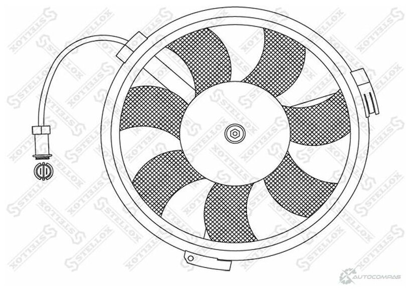 29 99013 SX вентилятор охлаждения VW Passat 1 6 2 8 00 05, Audi A4 A6 A8 1 6 2 8 94 05 STELLOX 2999013SX - фотография № 1