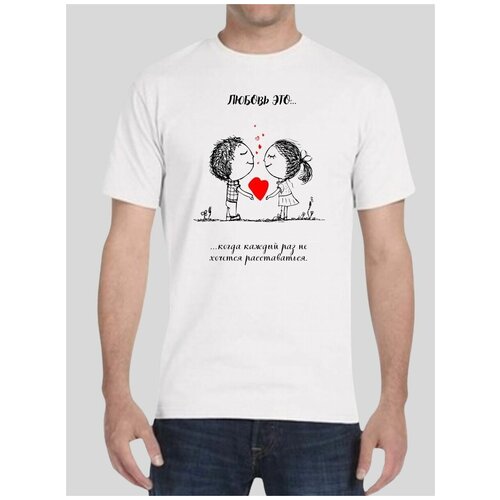 Футболка, размер 40, белый