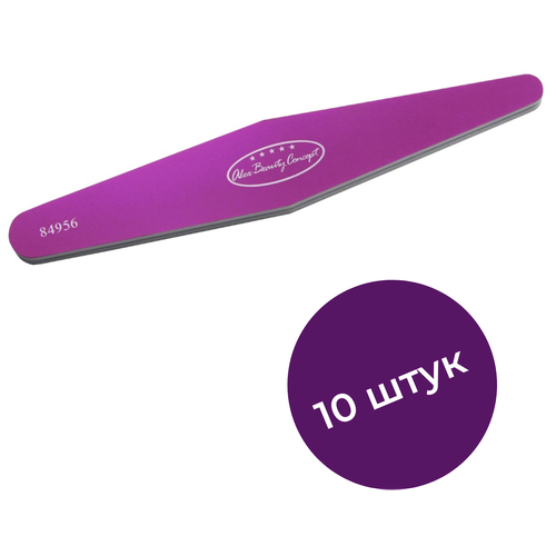 Купить Alex Beauty Concept Пилка для ногтей полировка, ромб, 2-х сторонняя, 10 штук, розовый