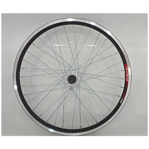 фото Колесо заднее 20" под трещетку с эксцентриком, алюминий rainbow