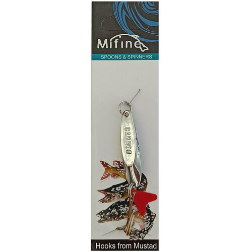 Блесна щука голавль форель хариус Mifine Silver Kastmaster 14gr 297₽