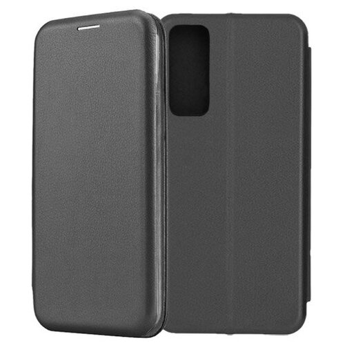 чехол горизонтальная книжка подставка на силиконовой основе с отсеком для карт для huawei p smart 2021 черный Чехол-книжка Fashion Case для Huawei P Smart (2021) черный