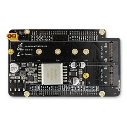 Одноплатный компьютер RockPi ROC RK3399 Mezz M2-poe w/ POE ROC - RK3399 - Mezz - M2-poe .