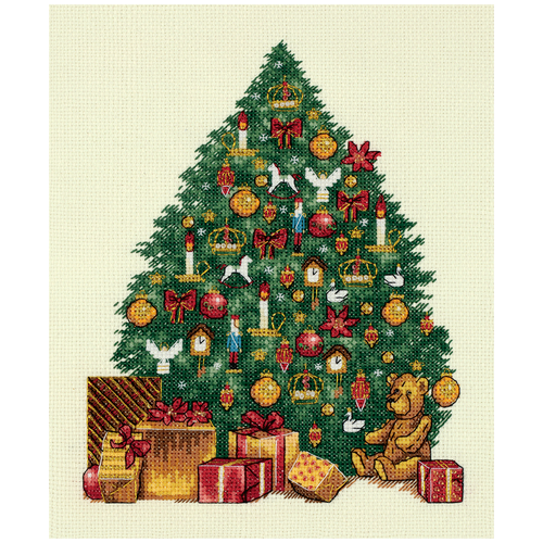 фото Набор для вышивания "panna" "золотая серия" pr-7257 "викторианская елка"