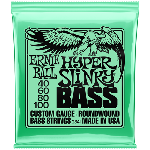 ERNIE BALL 2841 Nickel Wound Slinky Hyper 40-100 Струны для бас-гитары orphee vx 120 040 100 струны для бас гитары