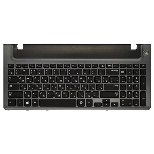 Клавиатура для ноутбука SAMSUNG NP355V5C серая С рамкой 3000₽