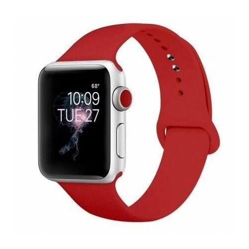Ремешок силиконовый для Apple Watch 38mm/40mm Great case (красный)