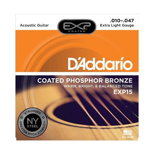 фото D'addario струны для акустической гитары exp15 d'addario