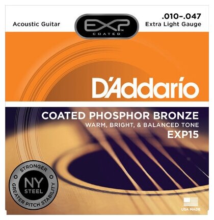 Набор струн D'Addario EXP15, 1 уп.