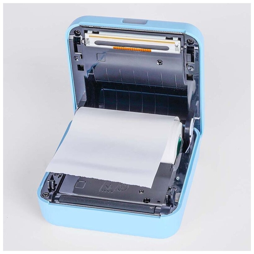 Компактный термопринтер Peripage А6 печатающий на кассовой ленте белый