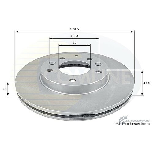 Диск торм MAZ 323 F S 2 0 01 04 6 1 8 2 0DI 02 626 V 2 0TD 98 02 PREMACY 2 0 01 ПЕР С покрытием COMLINE ADC0443V