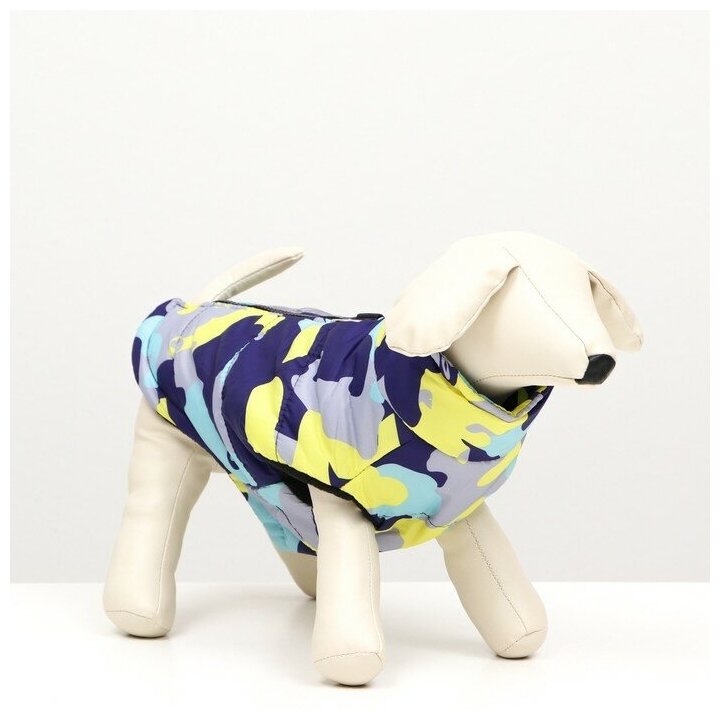 Куртка для собак Цветной бум, размер XS (ДС 20, ОГ 32, ОШ 21 см) 7119204