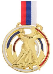 Медаль тематическая «Бальные танцы», золото, d=6 см