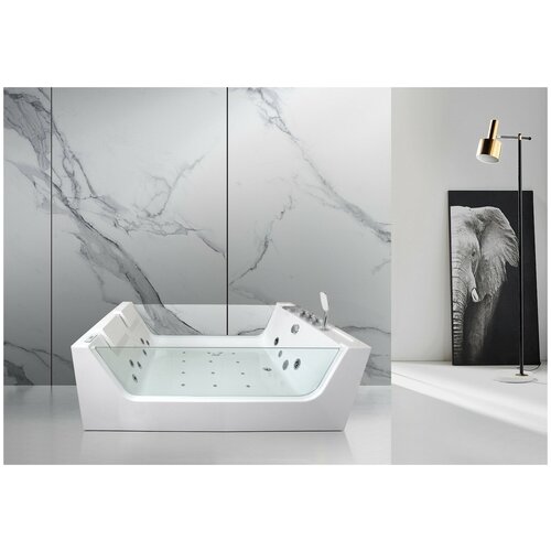 Акриловая гидромассажная ванна Ceruttispa C-454 1700x1200x580