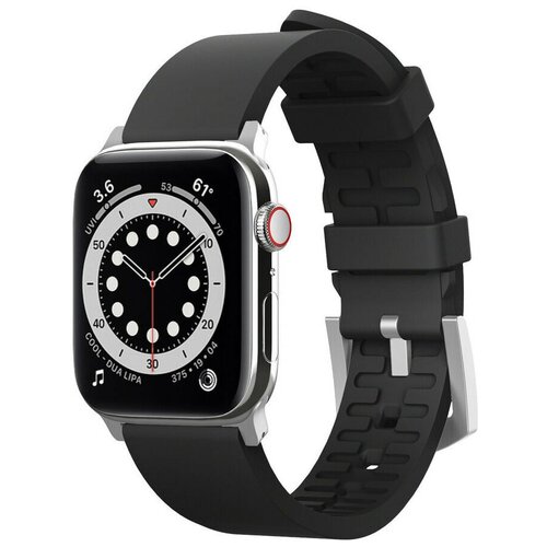 Силиконовый ремешок Elago Premium Rubber strap для Apple Watch 38/40/41 мм, цвет Черный (EAW-BAND-40BK)