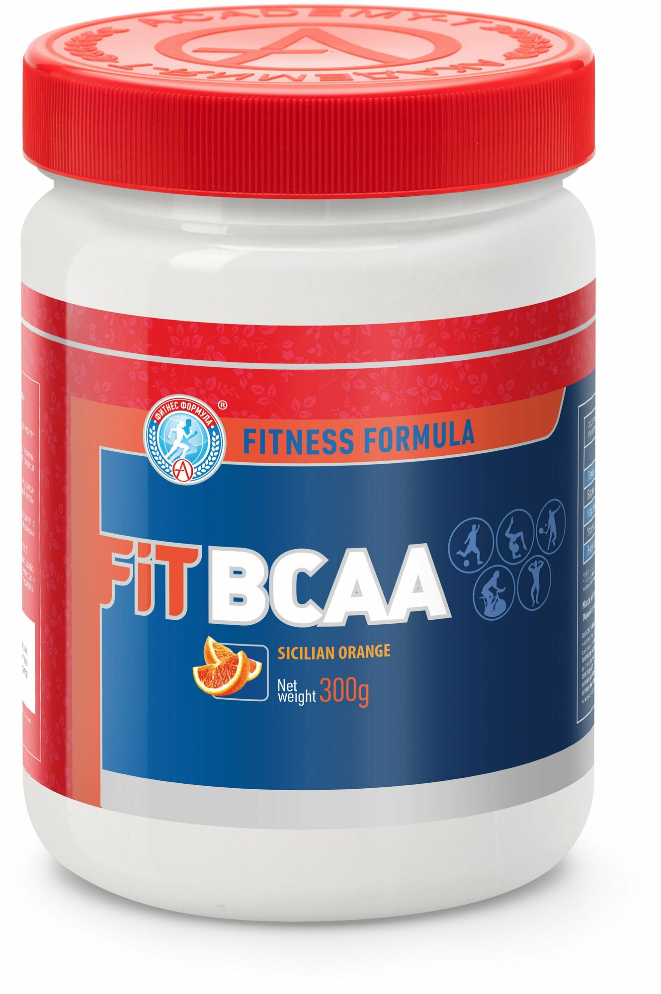 Аминокислоты академия-т BCAA "Fit", сицилийский апельсин, 300 г