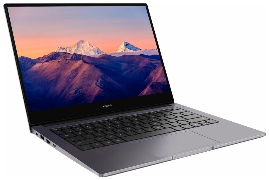 Ноутбук Huawei MateBook B3-410 Core i5 10210U 8Gb SSD512Gb Intel UHD Graphics 14 IPS FHD 1920x1080 Windows 10 Professional grey WiFi BT Cam