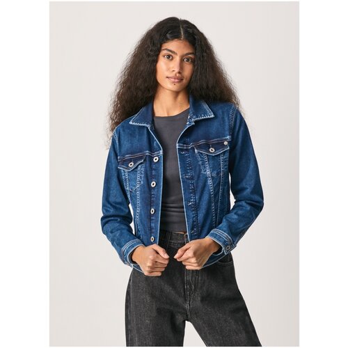 куртка для женщин, Pepe Jeans London, модель: PL402052HG4, цвет: голубой, размер: XS