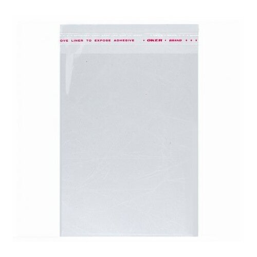 Пакет бопп 15*20см, 25мкм, с клапаном и скотчем