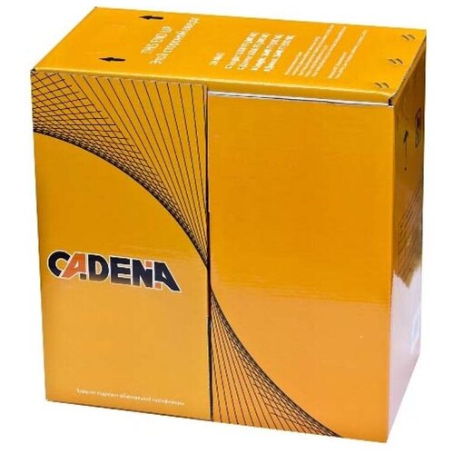 Кабель для компьютерных сетей Cadena UTP2-CAT5e (24 AWG) PL, серый, 305 м