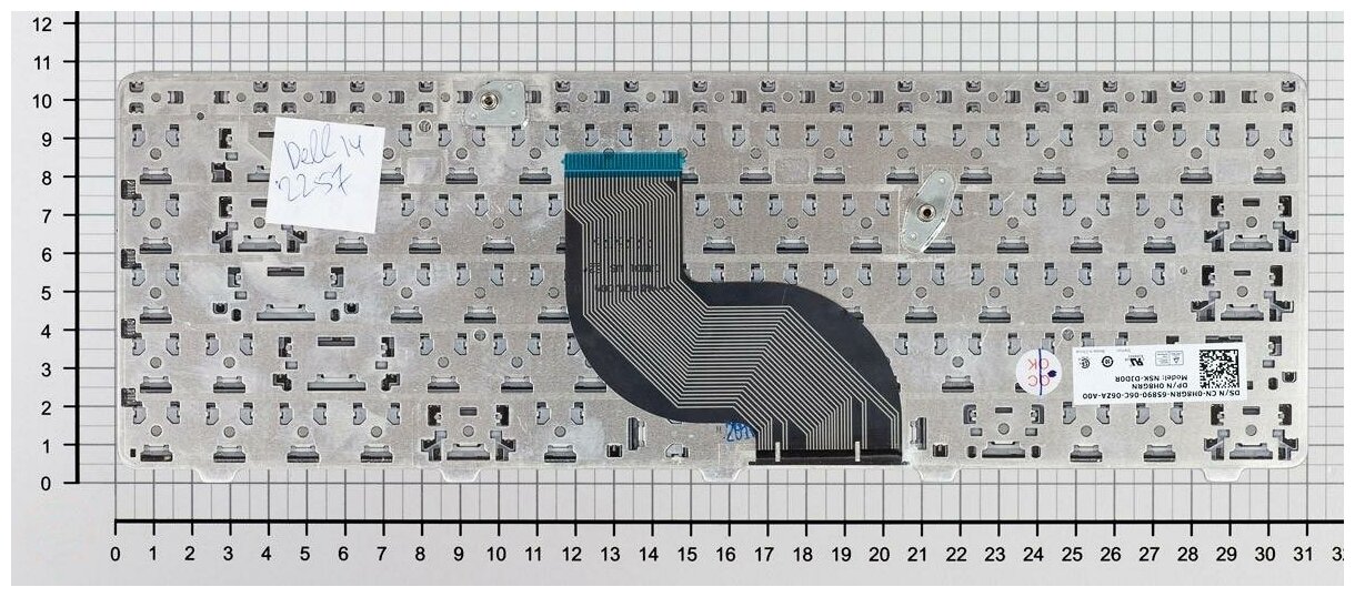 Клавиатура для ноутбука Dell V100830AS1 русская черная