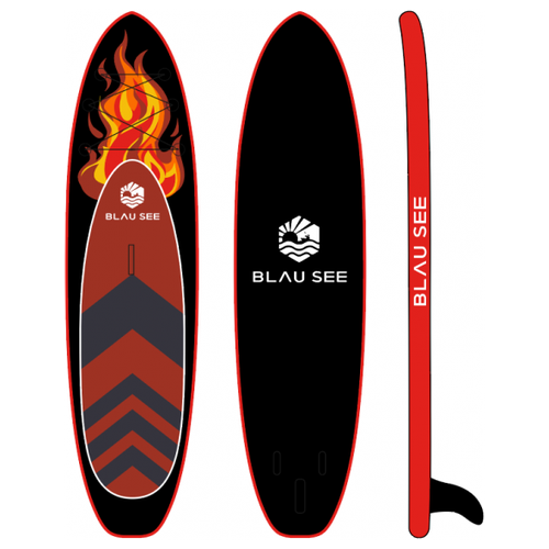 фото Надувной sup-board burnfire 11, доска-сап (комплект) с насосом и веслом terbo blausee