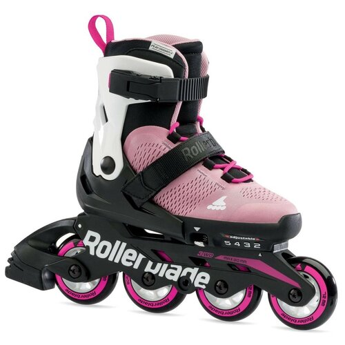 фото Детские ролики rollerblade microblade g - 2021 pink/white р. 28-32