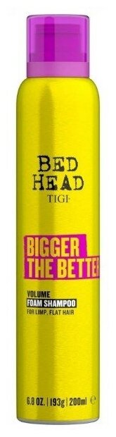 Tigi Bed Head Bigger The Better Volume Шампунь-пенка для придания объема волос 200мл