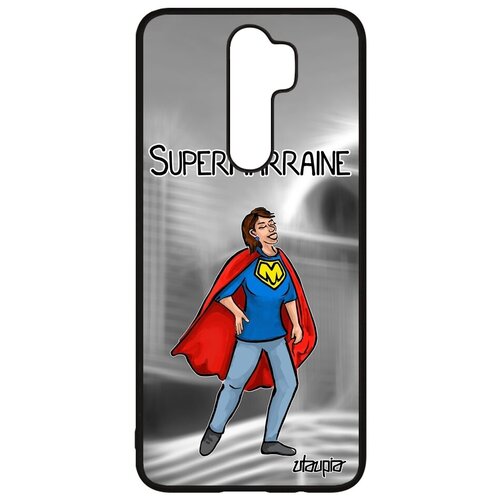 фото Чехол на телефон // xiaomi redmi note 8 pro // "суперкрестная" юмор веселый, utaupia, серый