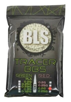 Шары для страйкбола 6 мм BLS TRACER 0,2 гр трассирующие (1 кг)